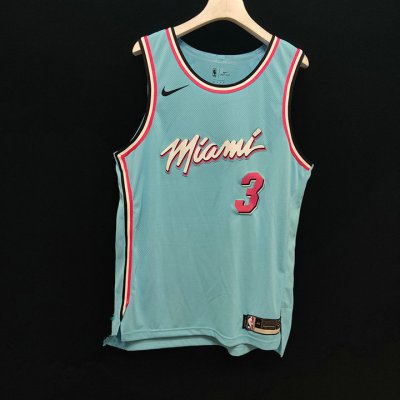 Wade 3 Heat 2020-21 blue vice player version jersey